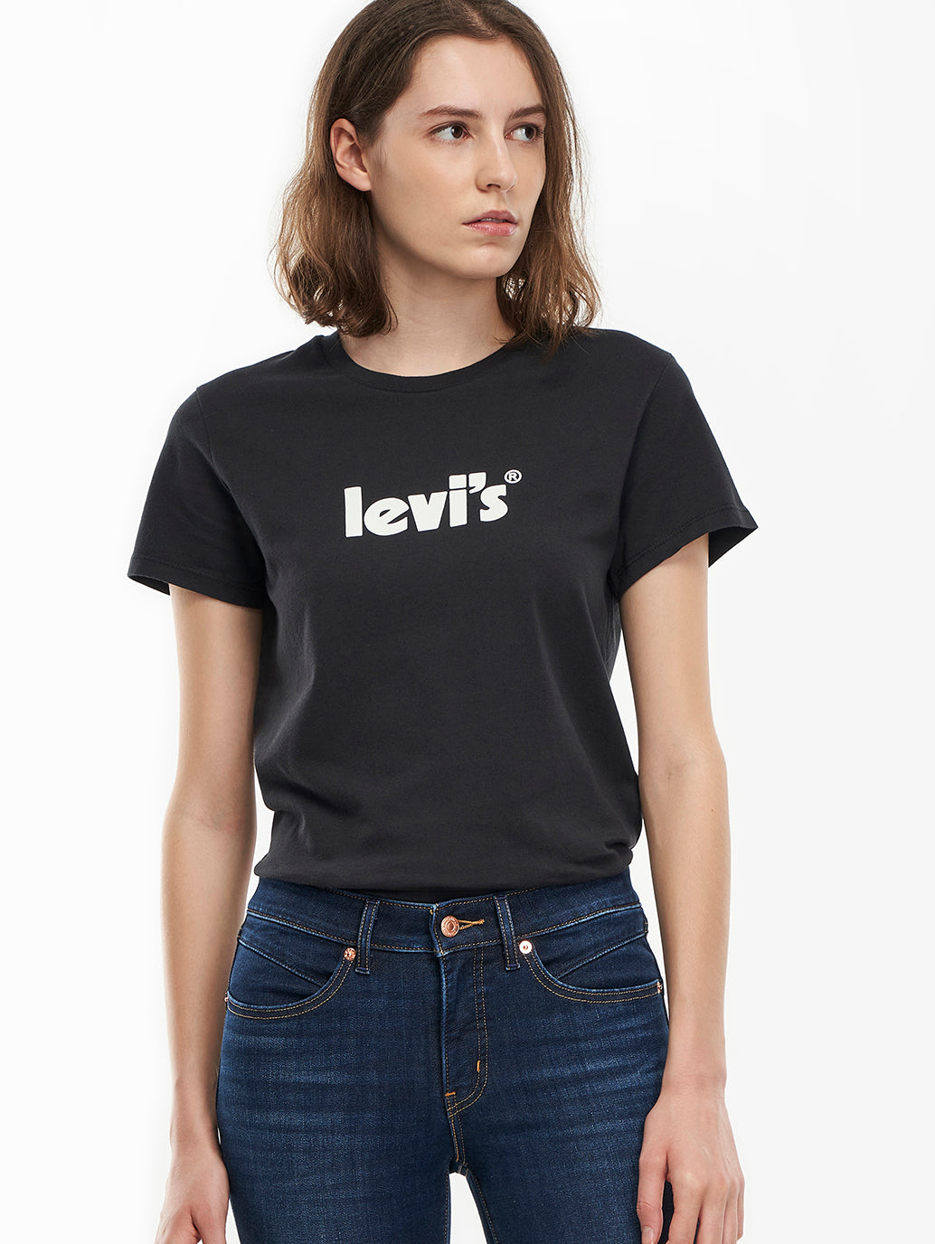 Levi's® 女用標誌完美 T 卹