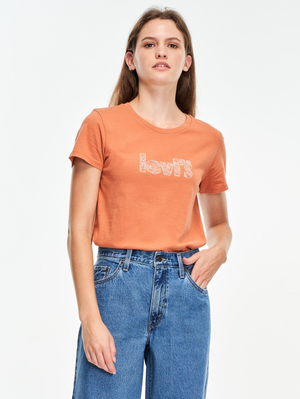 Levi's® 女用標誌完美 T 卹