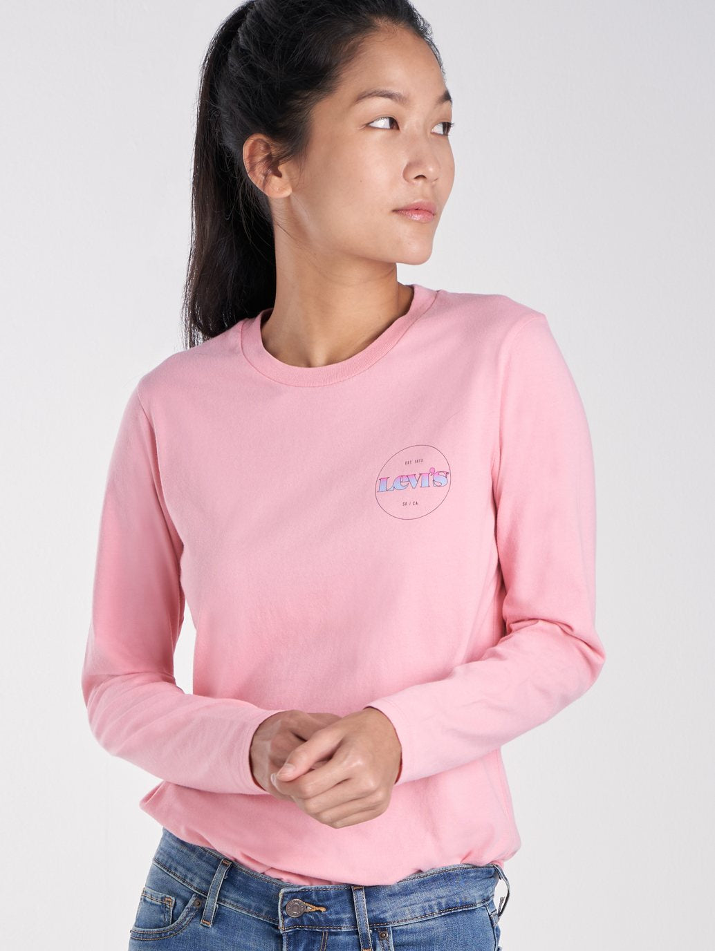 Levi's® 女款長袖完美 T 卹