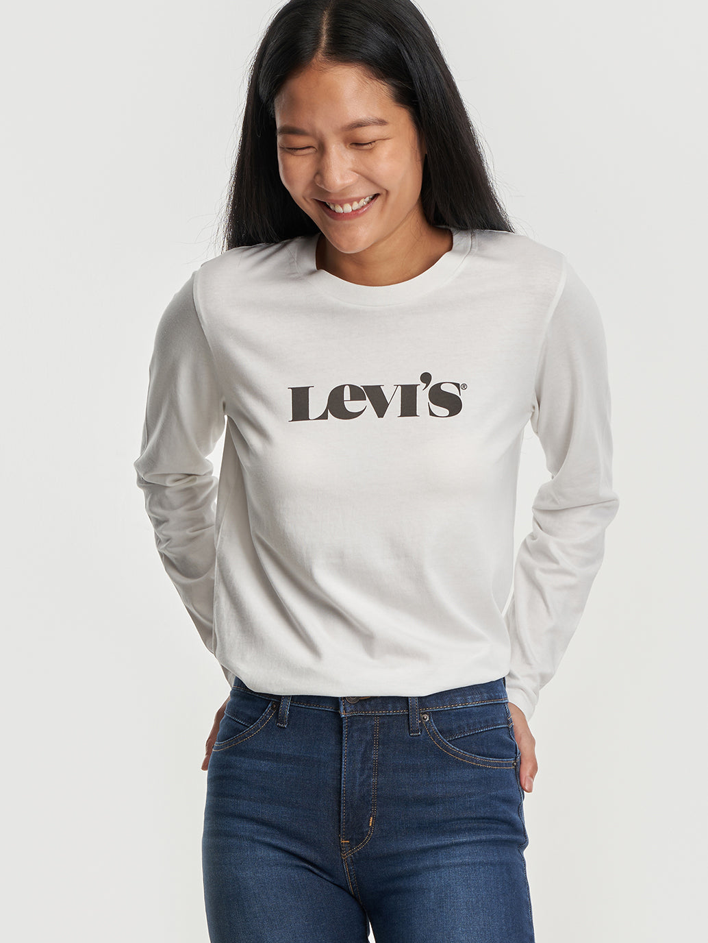 Levi's® 女款長袖完美 T 卹