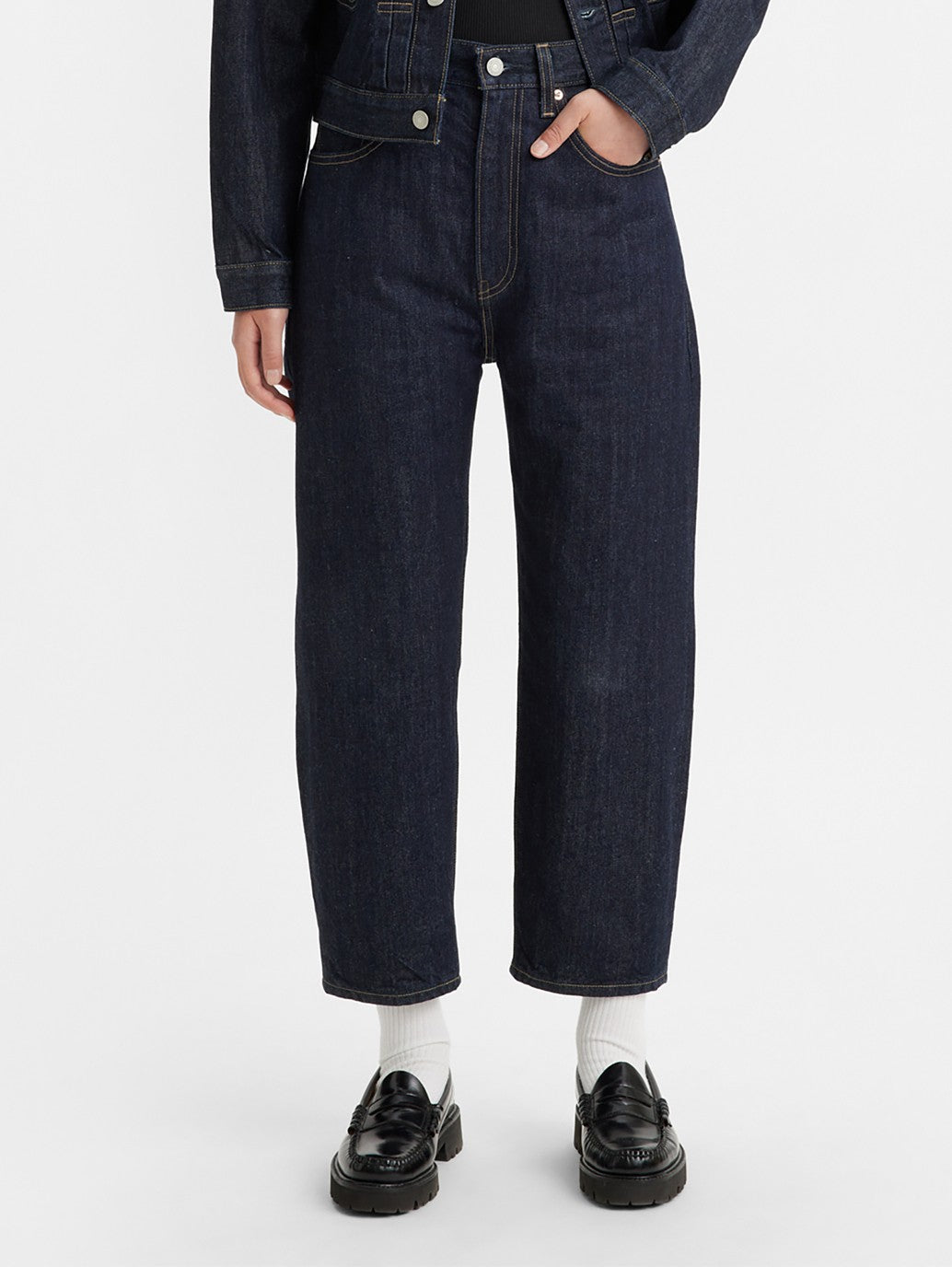 Levi's® 女款日本製造筒形牛仔褲