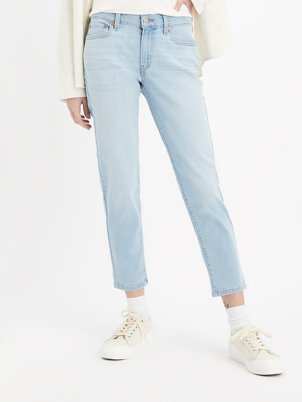 Levi's® 女式中腰男友風牛仔褲