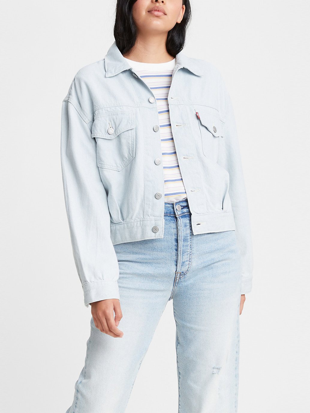 Levi's® 女款大輪廓實用卡車司機夾克