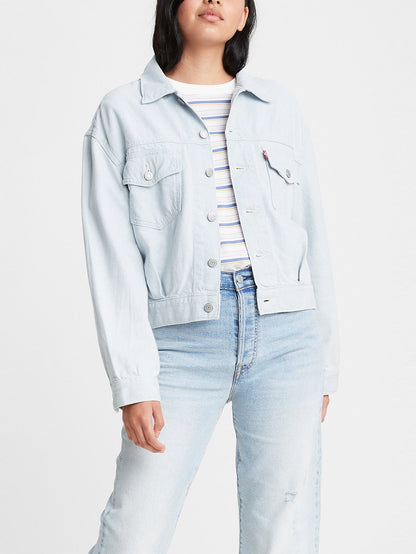 Levi's® 女款大輪廓實用卡車司機夾克