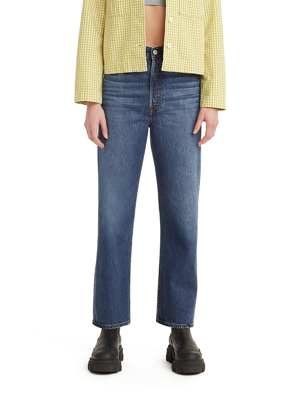 Levi's® 女款 Ribcage 直筒牛仔褲