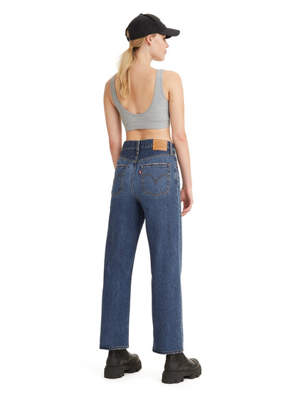 Levi's® 女款 Ribcage 直筒牛仔褲