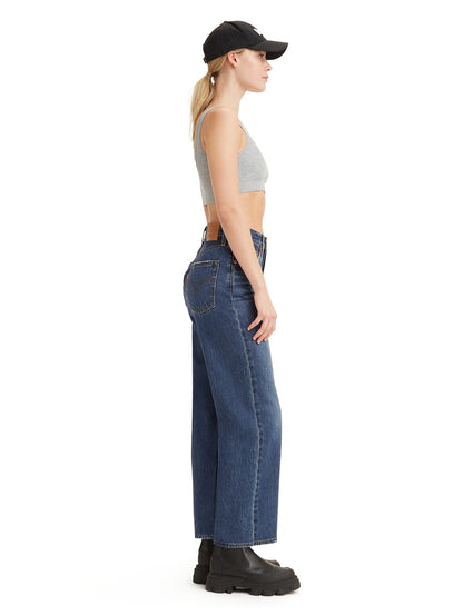 Levi's® 女款 Ribcage 直筒牛仔褲