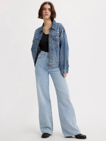 [NewJeans MINJI 所穿] Levi's® 女款 Ribcage 寬腿牛仔褲