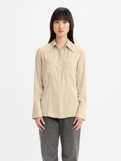 Levi's® 女款 Rilynn 絲質襯衫