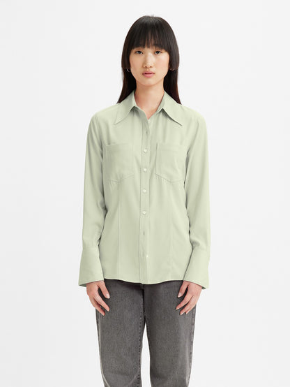 Levi's® 女款 Rilynn 絲質襯衫