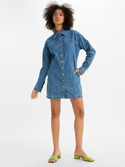 Levi's® 女用 Shay 牛仔連身裙