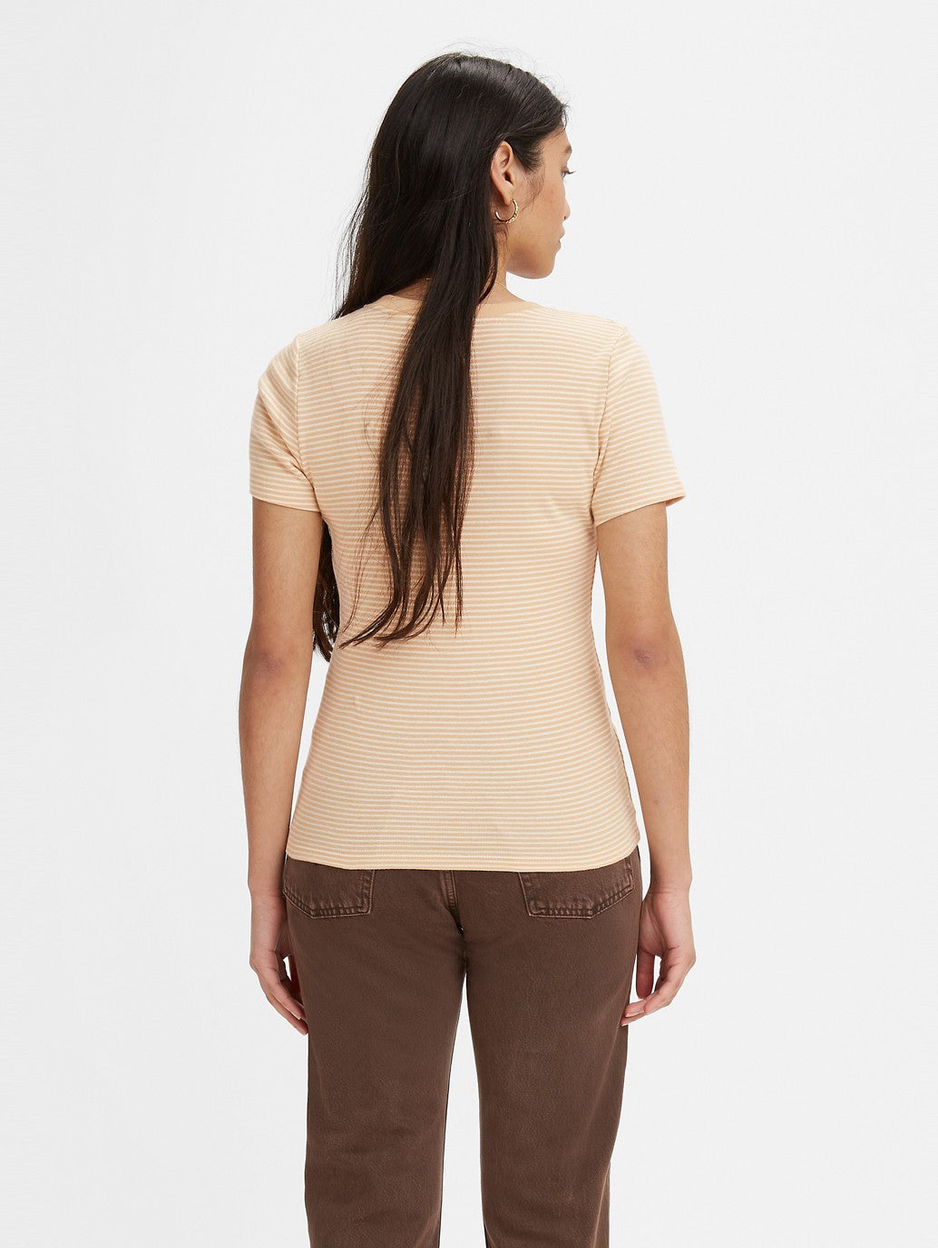 Levi's® 女款短袖羅紋嬰兒 T 卹