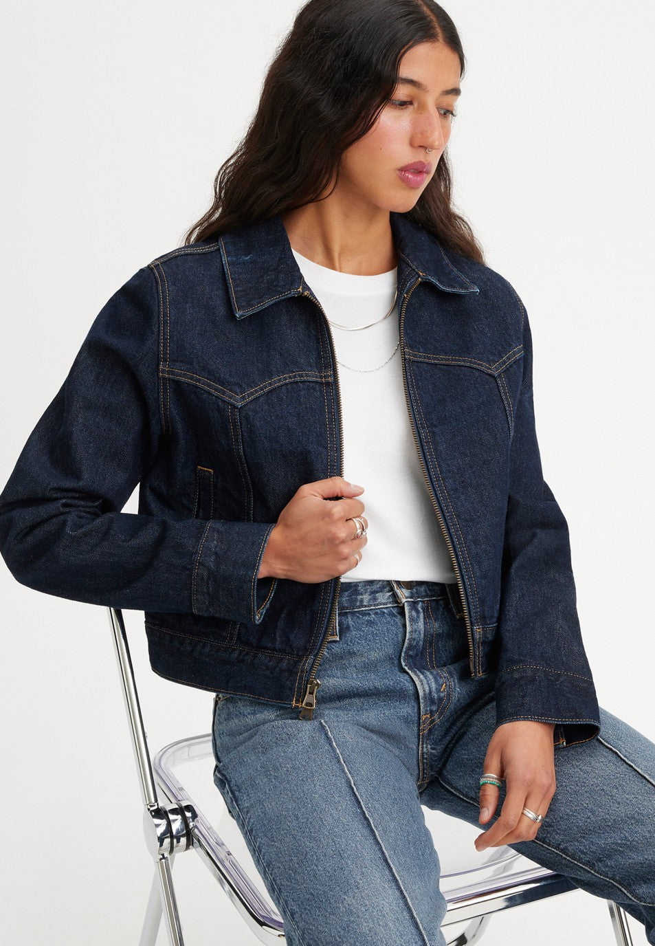 Levi's® Women's Slim Zip Trucker Jacket