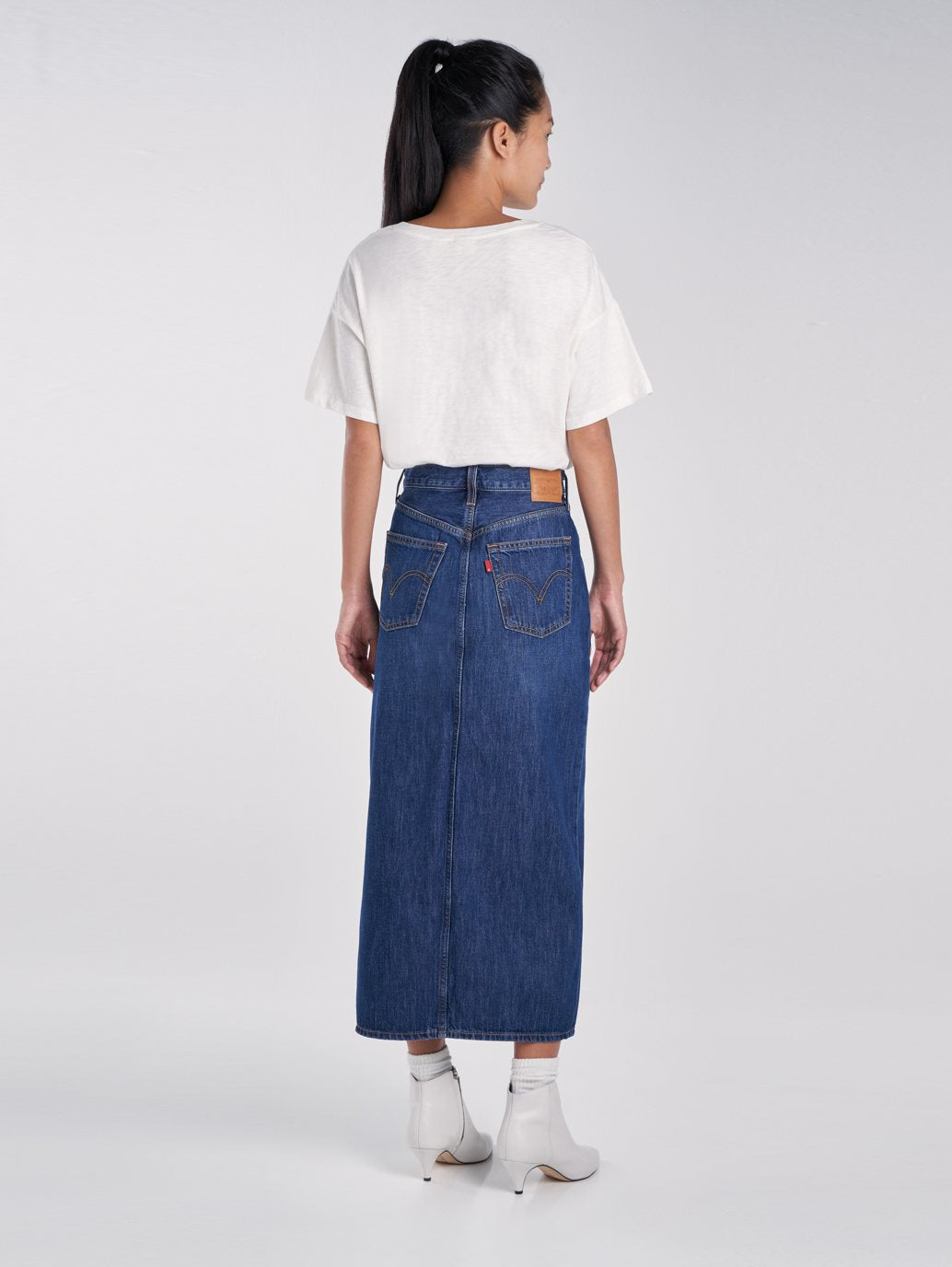 Levi's® 女式正面開衩牛仔裙