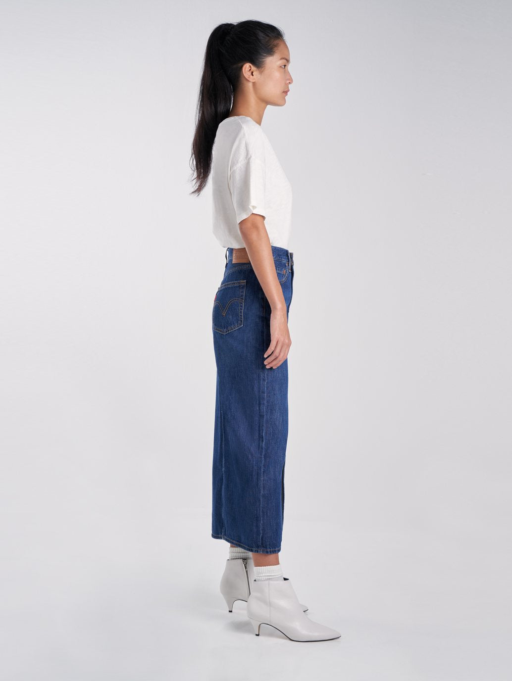 Levi's® 女式正面開衩牛仔裙