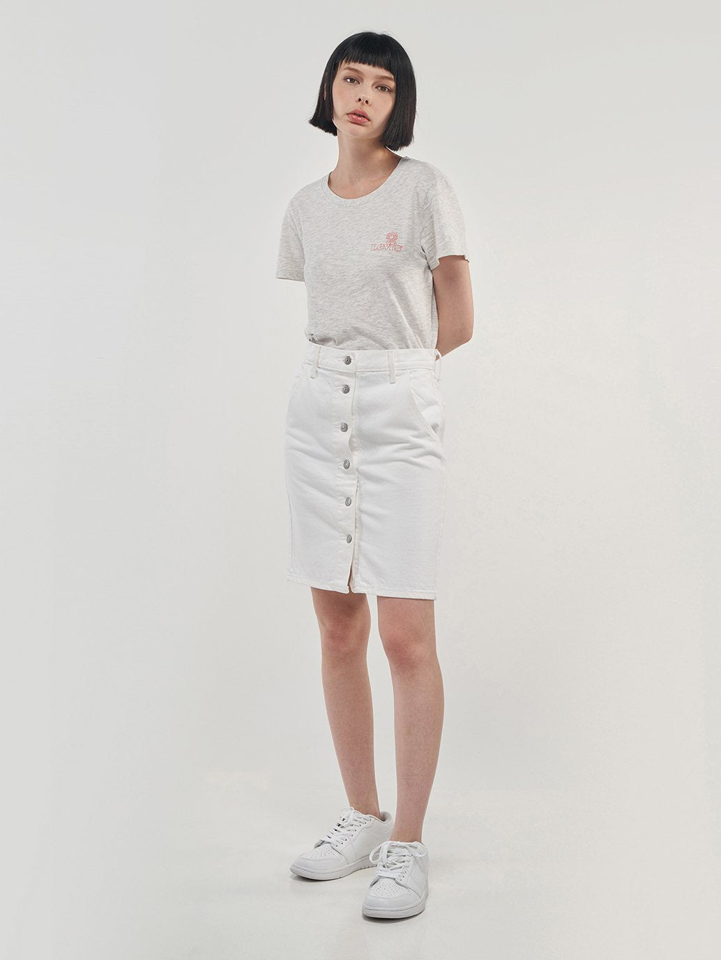 Levi's® 女款精裁鉛筆牛仔裙