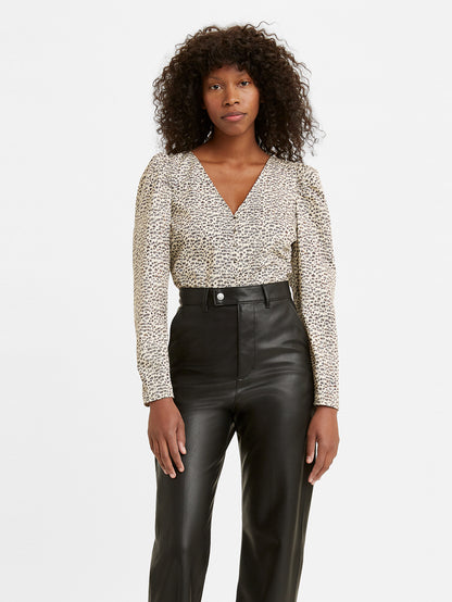 Levi's® 女款 Teegan 羊袖襯衫