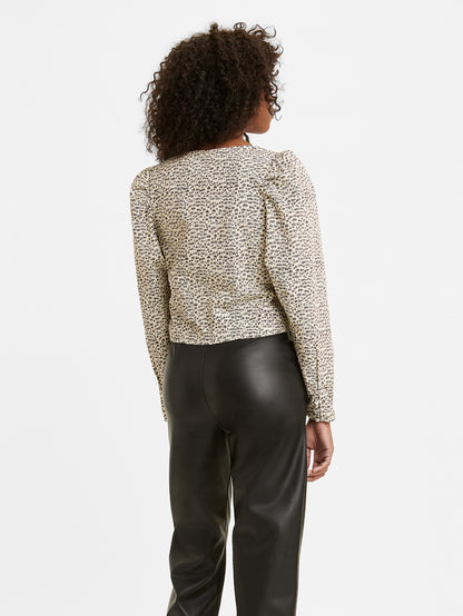 Levi's® 女款 Teegan 羊袖襯衫