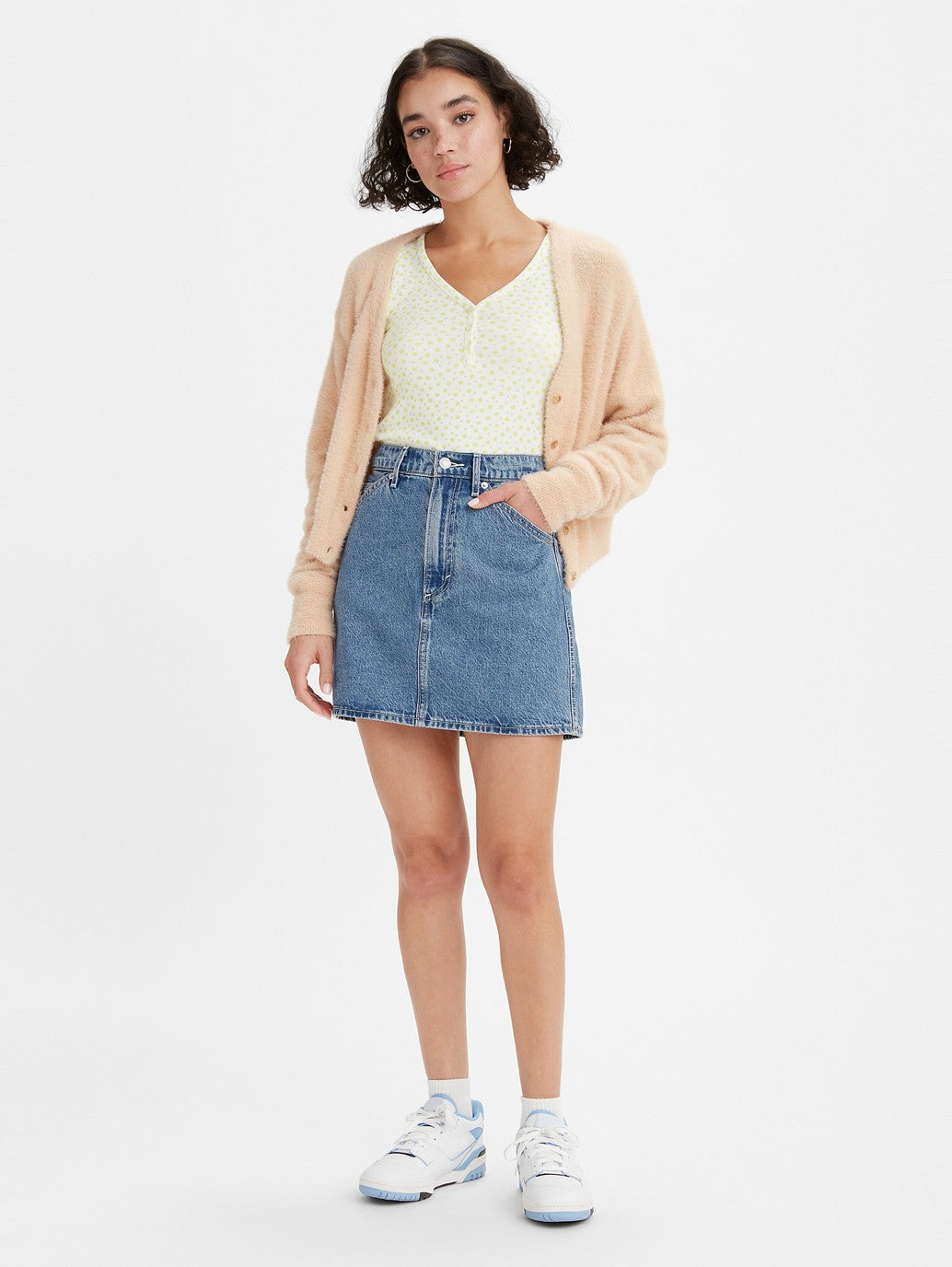 Levi's® 女款實用迷你裙