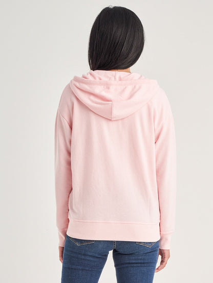Levi's® 女士圖案常規版型拉鍊連帽衫
