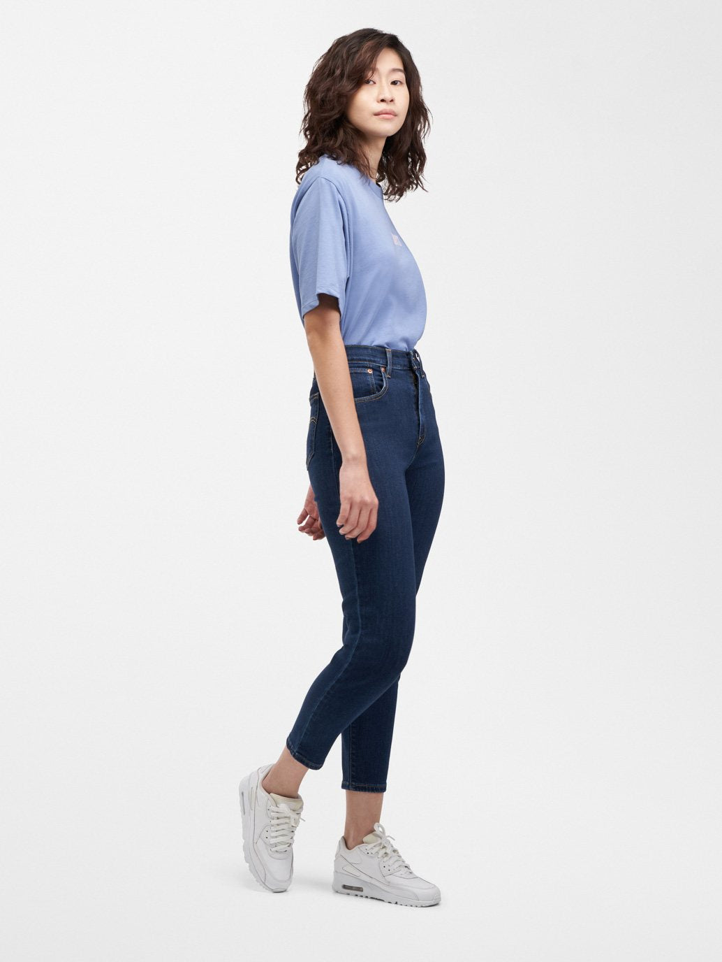 Levi's® 女款高腰男友風牛仔褲